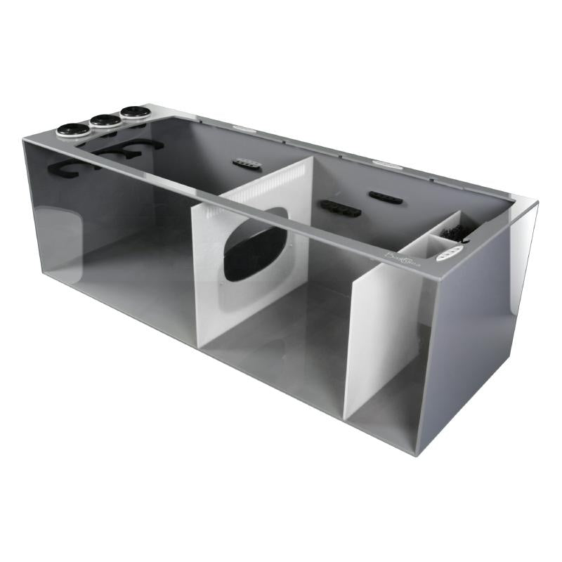 Front View of the Bashsea Smart Series SMS-4818 Aquarium Sump in White