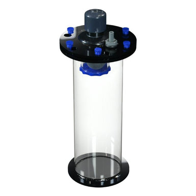 Side view of the Waste Collector 4-12 Protein Skimmer Collection Cup Reservoir in blue