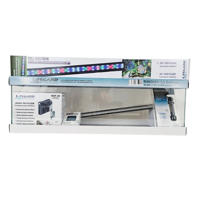 Ultra Low Iron Bookshelf Aquarium Kit