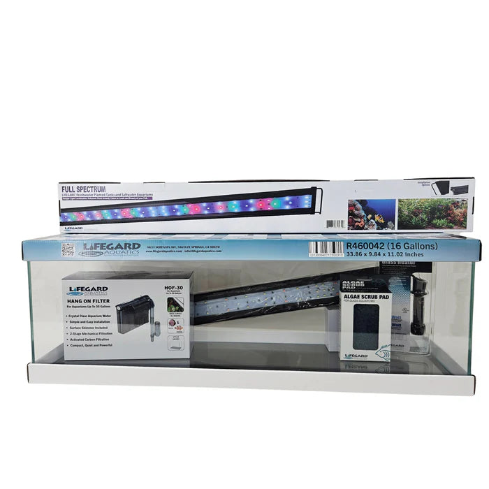 Ultra Low Iron Bookshelf Aquarium Kit