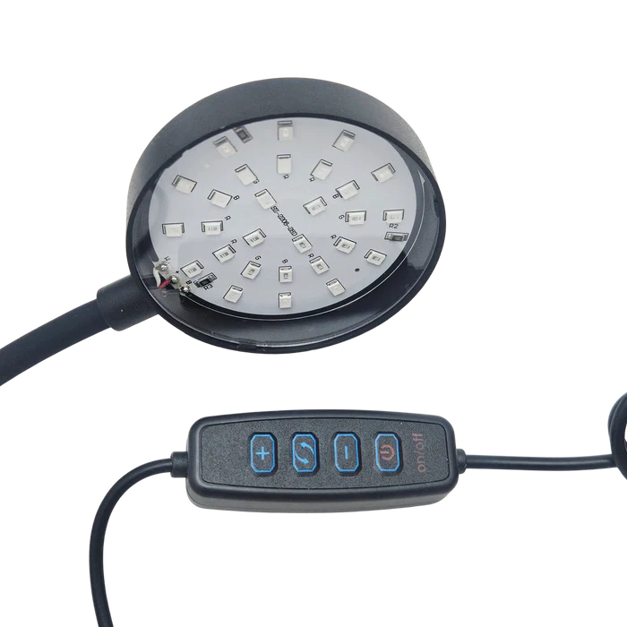 2.5" Clip-on Blue Spectrum USB LED Light with In-Line Controller