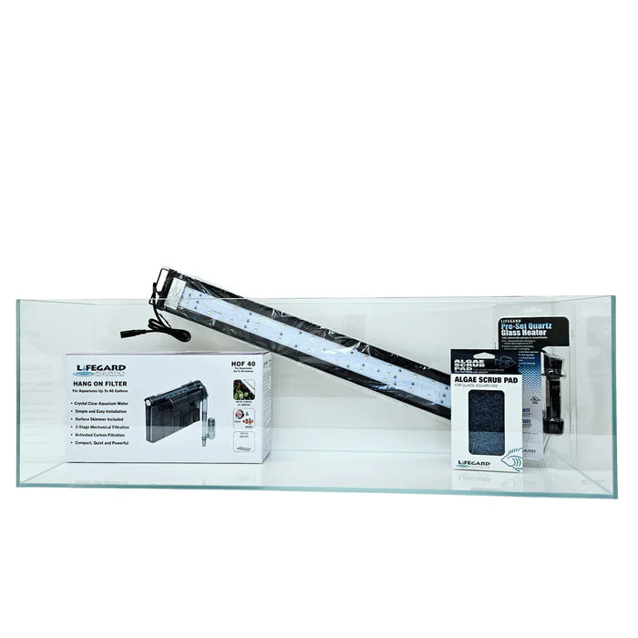Ultra Low Iron Bookshelf Aquarium Kit