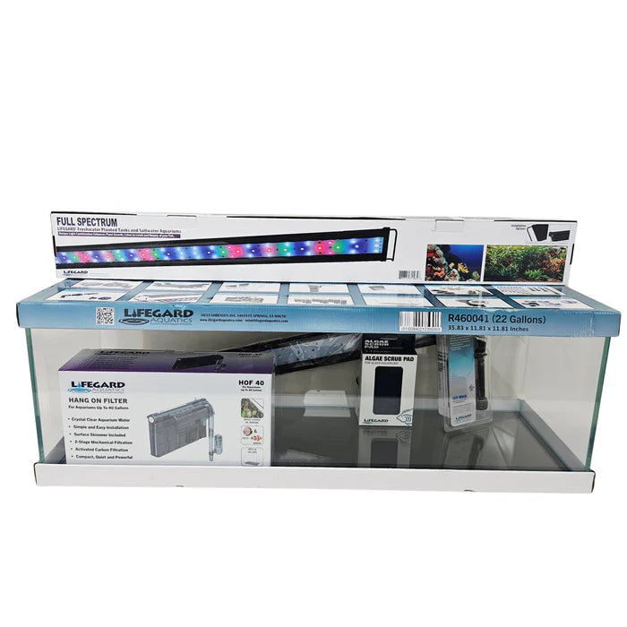 Ultra Low Iron Bookshelf Aquarium Kit