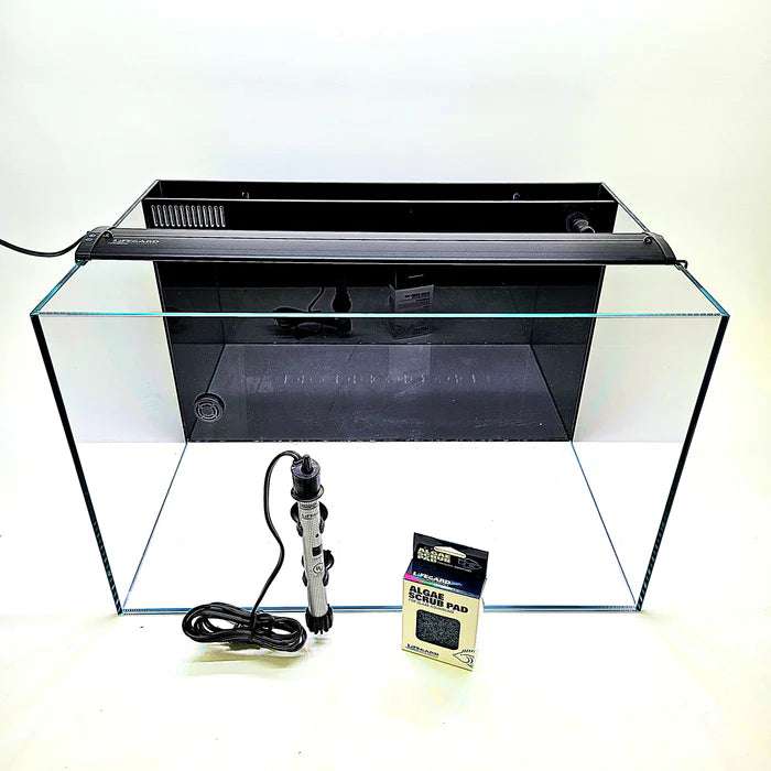 Ultra Low Iron CRYSTAL Aquarium Kit with Built in Back Filter