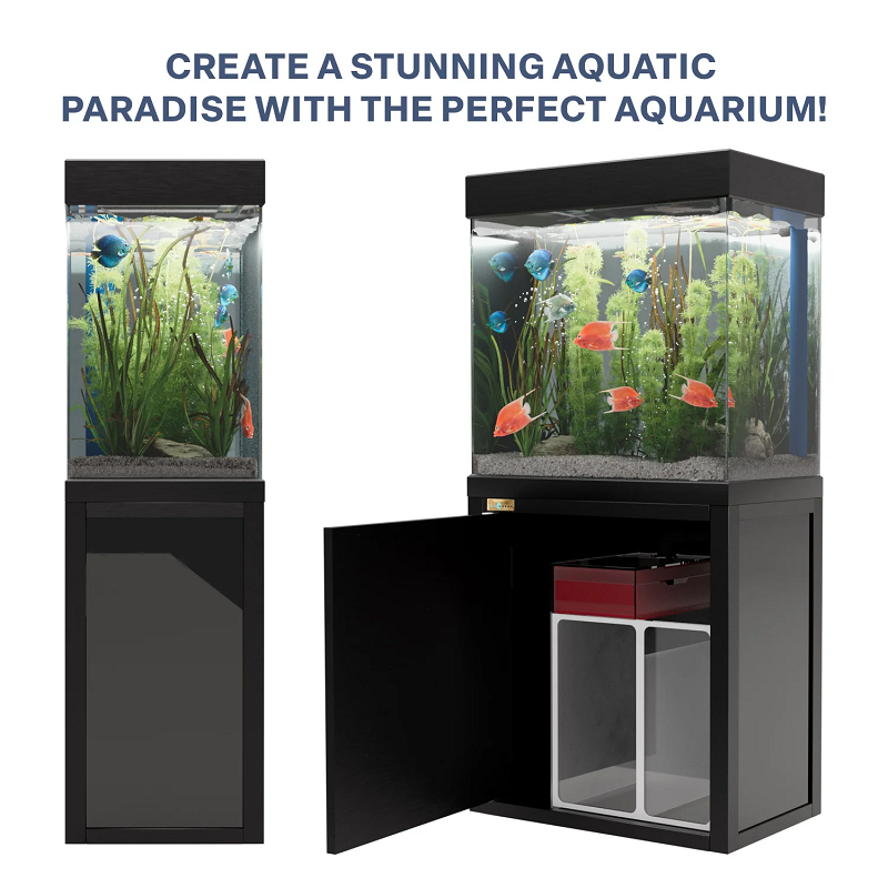 40 Gallon Aquarium Black Tempered Glass AD-620-ABK