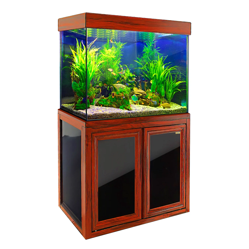 50 Gallon Aquarium Rosewood Tempered Glass AD-860-RW