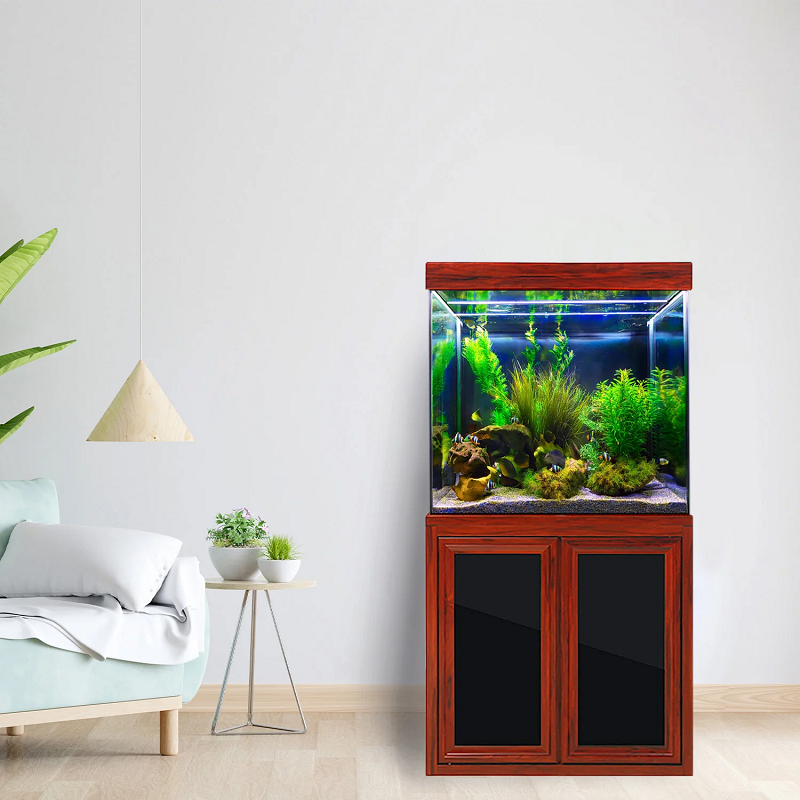 50 Gallon Aquarium Rosewood Tempered Glass AD-860-RW