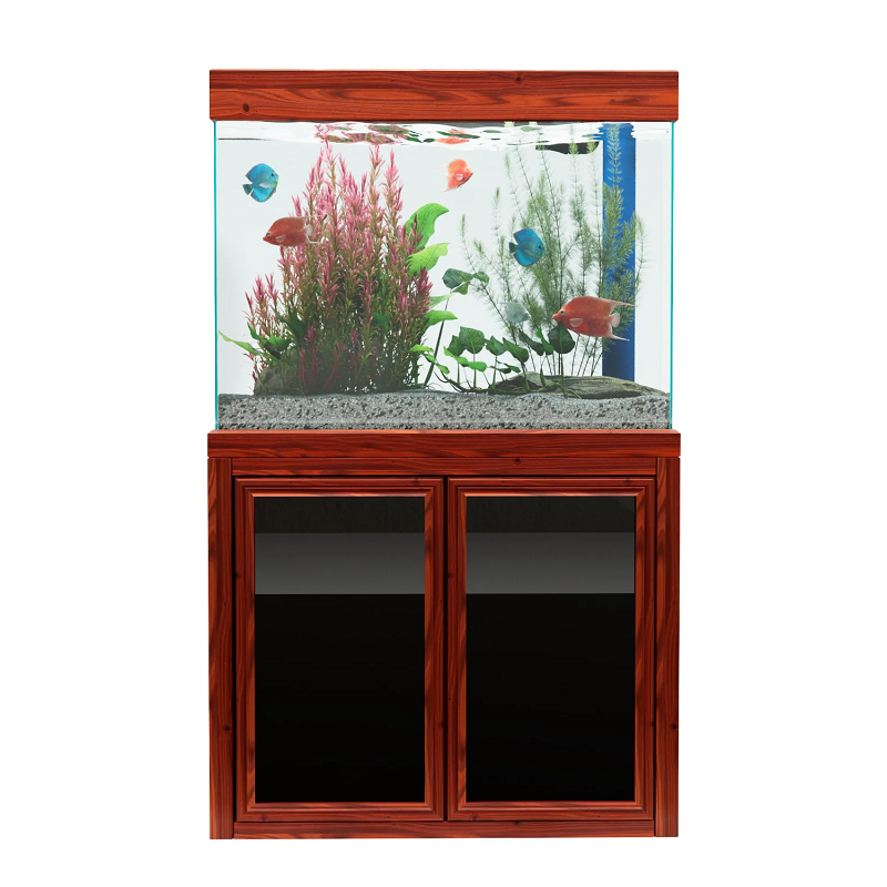 50 Gallon Aquarium Rosewood Tempered Glass AD-860-RW