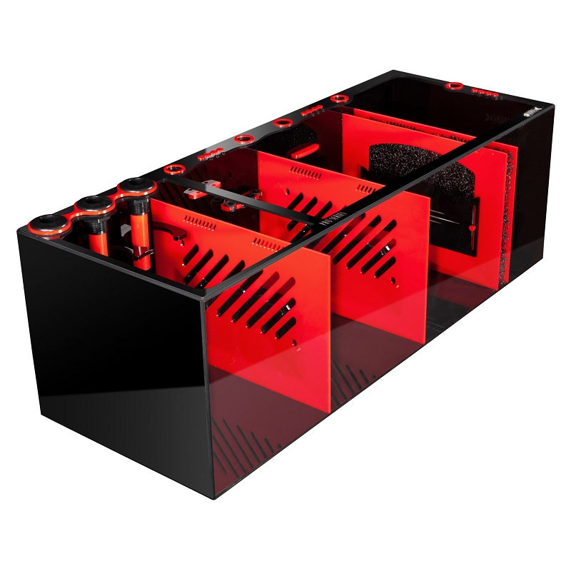 Front View of the Bashsea Pro Series 48 Aquarium Sump in Red
