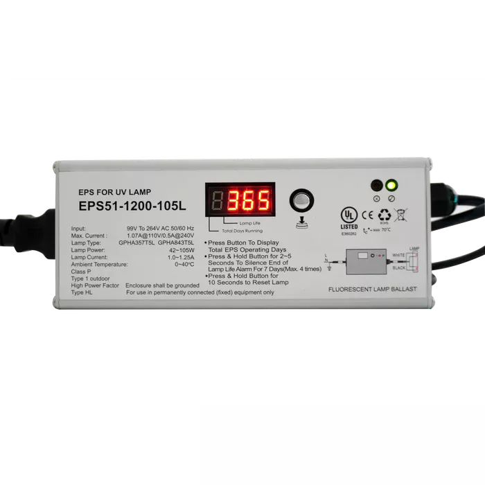 Pro-MAX High Output Amalgam Germicidal UV - 5" Diameter Housing