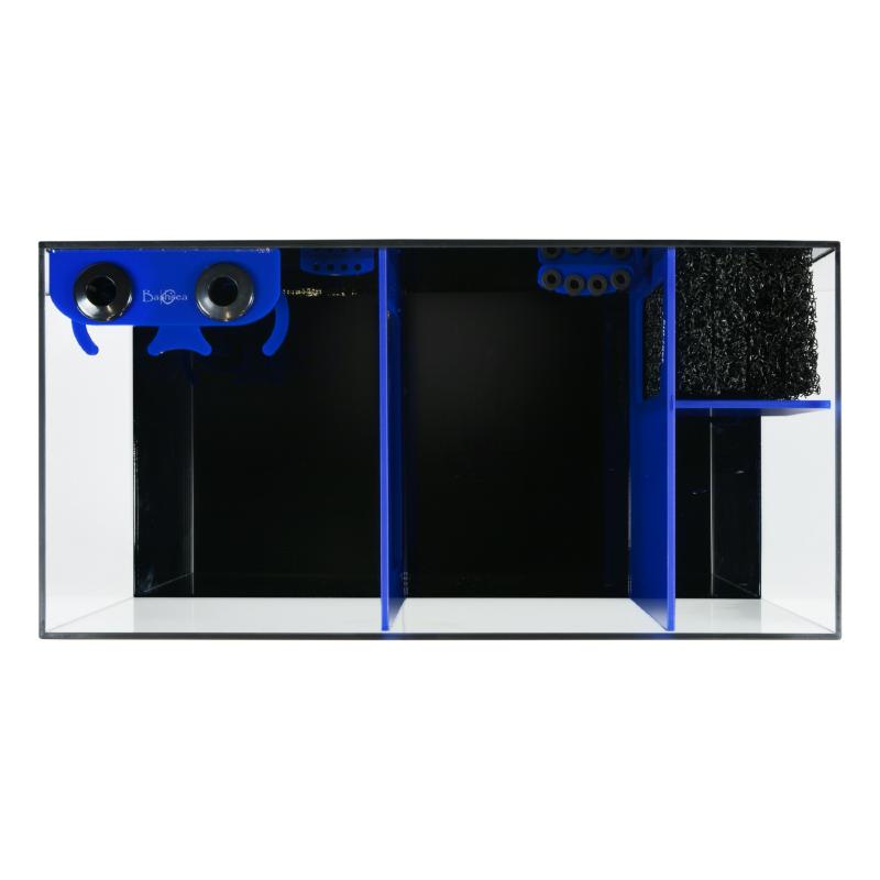 Top view of the Bashsea Bio Fuge Rimless Sump 36-18-16 in blue