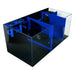 Side view of the Bashsea Bio Fuge Rimless Sump 36-18-16 in blue