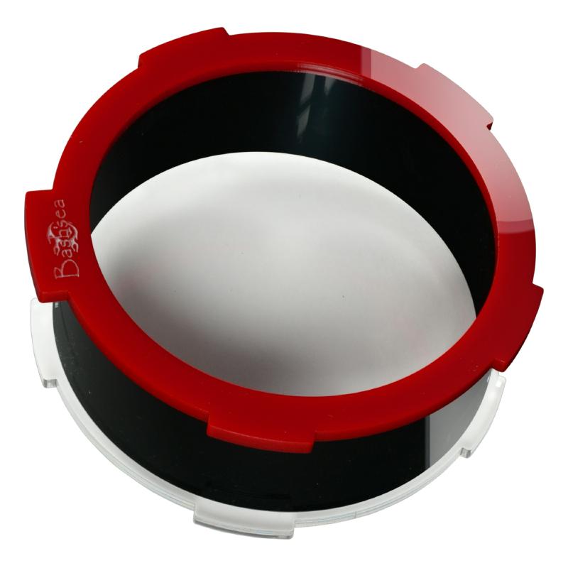 Top view of the Bashsea I Sea 6 Coral Viewer in red