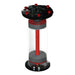 Side view of the Bashsea Media Chamber 4-12 aquarium reactor in red