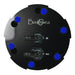 Top view of the Bashsea Media Chamber 4-18 aquarium reactor in blue