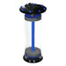 Side view of the Bashsea Media Chamber 6-18 aquarium reactor in blue