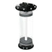 Side view of the Bashsea Media Chamber 6-18 aquarium reactor in white