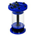 Side view of the Pellet Master PM I aquarium pellet reactor in blue
