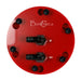 Top view of the Pellet Master PM II aquarium pellet reactor in red
