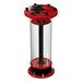 Side view of the Pellet Master PM II aquarium pellet reactor in red