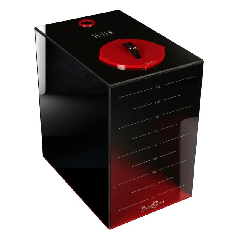 Front View of the Bashsea Signature Series SS-10 Automatic Top Off Reservoir in Red
