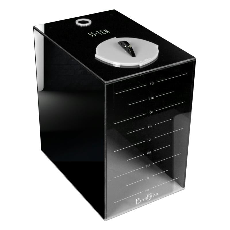 Front View of the Bashsea Signature Series SS-10 Automatic Top Off Reservoir in White