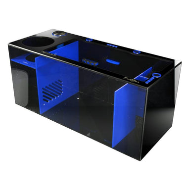 Front View of the Bashsea Signature Series SS-36 Aquarium Sump in Blue