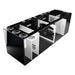 Front View of the Bashsea Signature Series SS-48 Aquarium Sump in White
