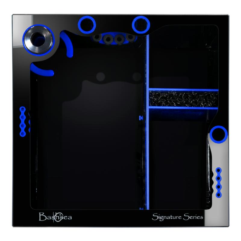 Top View of the Bashsea Signature Series SS-Cube Aquarium Sump in Blue