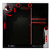 Top View of the Bashsea Signature Series SS-Cube Aquarium Sump in Red