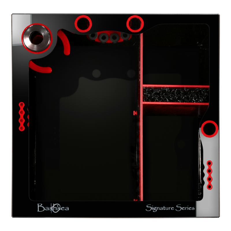 Top View of the Bashsea Signature Series SS-Cube Aquarium Sump in Red
