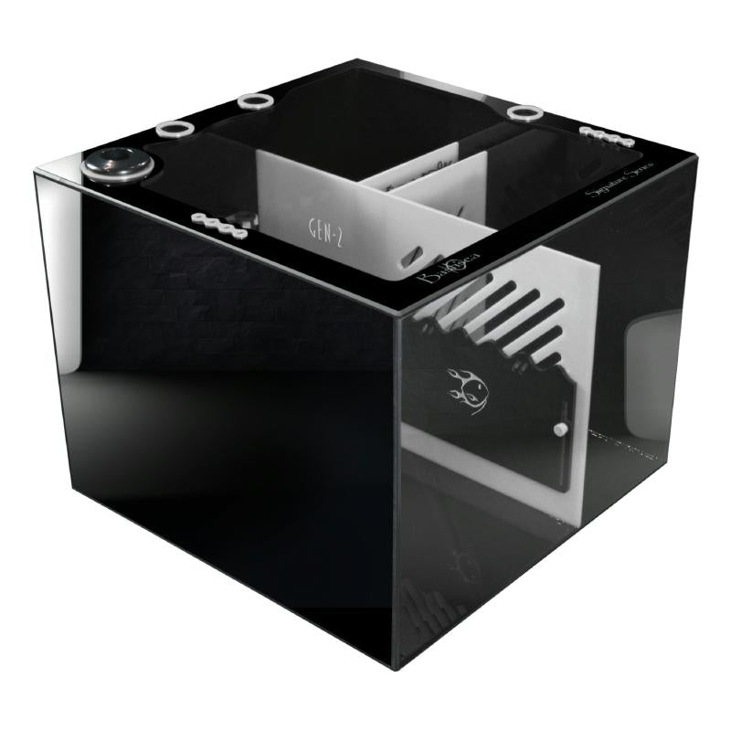 Front View of the Bashsea Signature Series SS-Cube Aquarium Sump in White