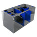 Front View of the Bashsea Smart Series SMS-3015 Aquarium Sump in Blue