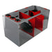 Front View of the Bashsea Smart Series SMS-3015 Aquarium Sump in Red