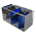 Front View of the Bashsea Smart Series SMS-3015 Aquarium Sump in Blue