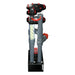 Side view of the Bashsea Twisted Skimmer 6-30 aquarium protein skimmer in red