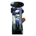 Side view of the Bashsea Twisted Skimmer 8-24 aquarium protein skimmer in blue